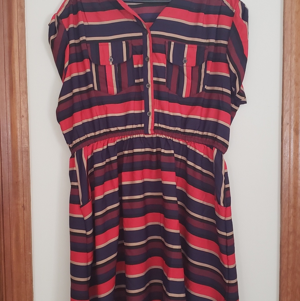 Striped professional dress